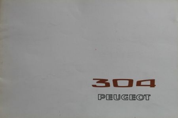 Peugeot 304 Modelprogram 1970 Carbrochure (3842)