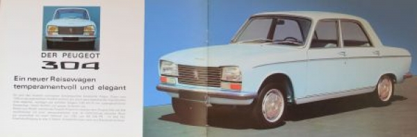 Peugeot 304 Modelprogram 1970 Carbrochure (3842)
