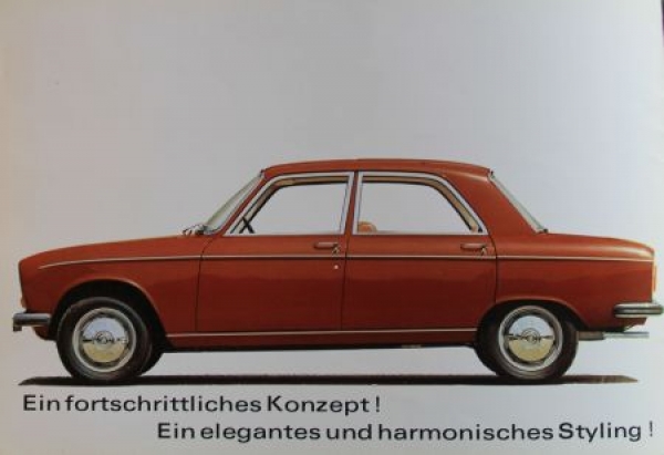 Peugeot 304 Modelprogram 1970 Carbrochure (3842)