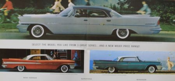 Chrysler Modelprogram 1958  "Glamour Car of the forward look" Carbrochure (3823)