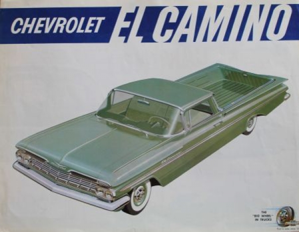 Chevrolet El Camino Modellprogramm 1958 Automobilprospekt (3585)