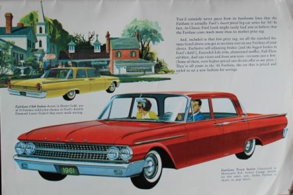 Ford Modelprogram 1961 Carbrochure (3584)