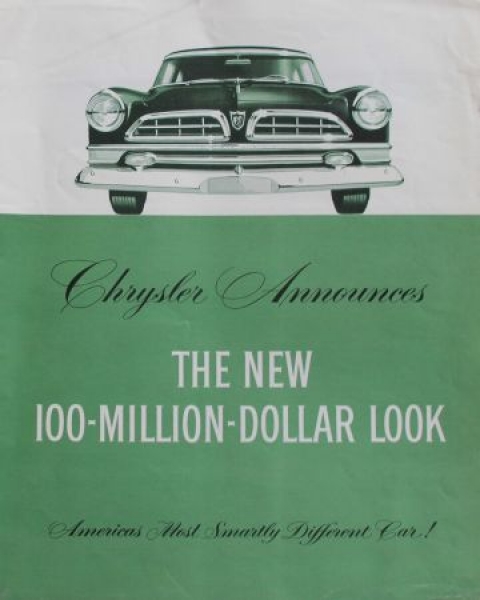 Chrysler Modelprogram 1954 "The new 100 Million Dollar Look" Carbrochure (3530)