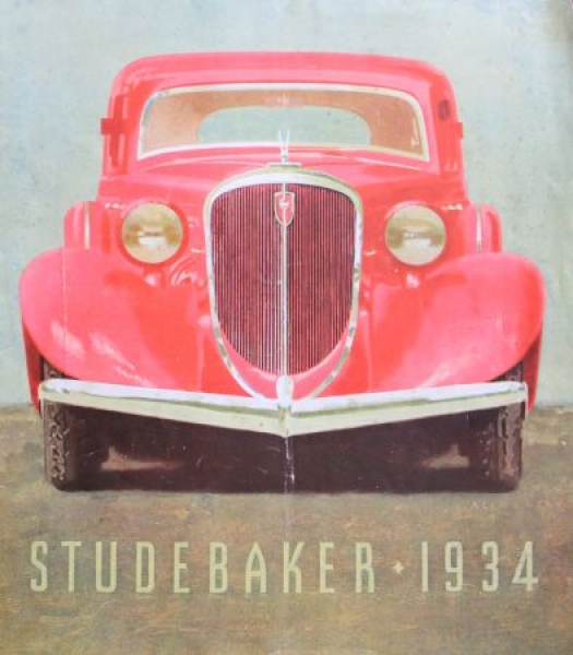 Studebaker Modellprogramm 1934 Automobilprospekt (3523)