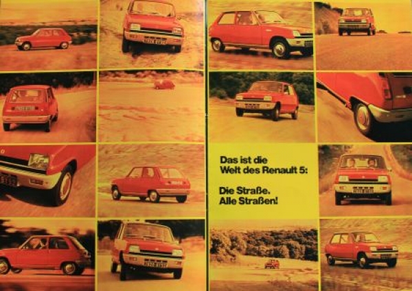 Renault 5 Modelprogram 1972 Carbrochure (3520)