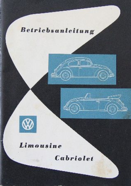 Volkswagen Beetle Sedan Convertible 1959 Ownermanual (0540)