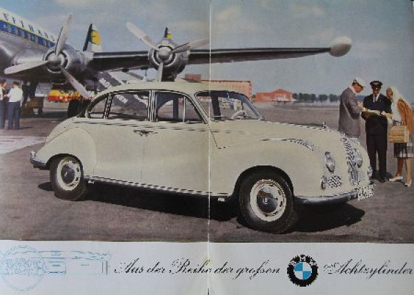 BMW 3200 S Modelprogram 1962 Carbrochure (0546)