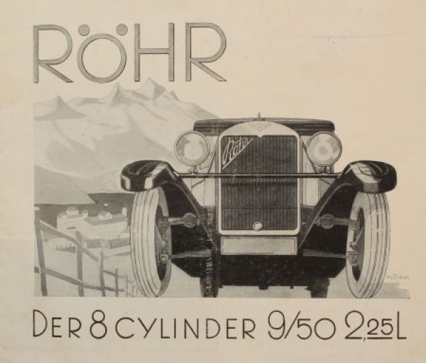 Röhr 9/50 PS 8 Cylinder Modellprogramm 1929 (S0580)