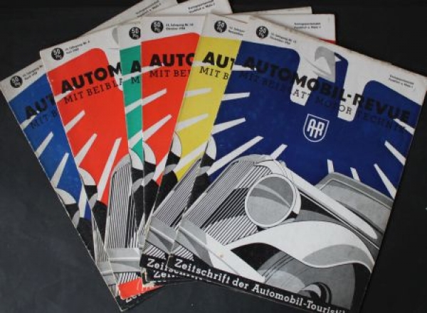 "Automobil Revue" Automobil-Magazin 1940 sechs Ausgaben (0620)