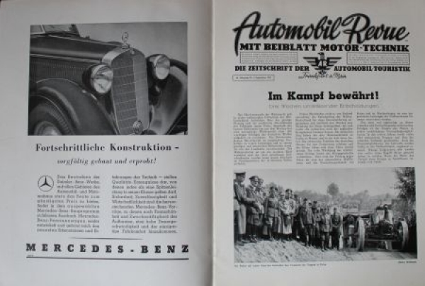 "Automobil Revue" Automobil-Magazin 1940 sechs Ausgaben (0620)