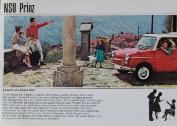 NSU Prinz III Modelprogram 1961 "In Ruhe erwaegen" Carbrochure (0655)