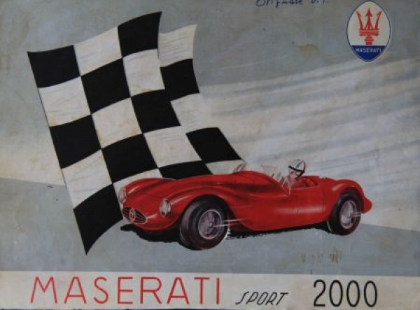 Maserati Sport 2000 Modelprogram 1954 Carbrochure (0720)