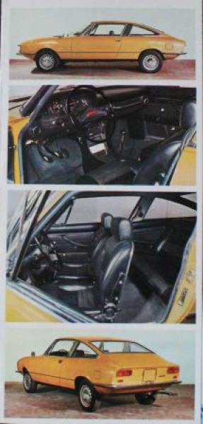 Moretti Fiat 128 Coupe Modelprogram 1969 Carbrochure (0721)