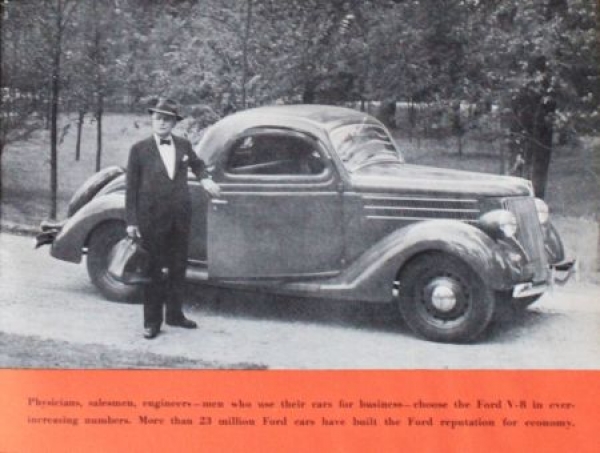 Ford V8 Modelprogram 1936 "Fine Car Features" Carbrocure (0755)
