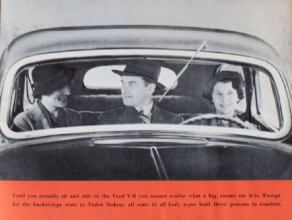 Ford V8 Modelprogram 1936 "Fine Car Features" Carbrocure (0755)