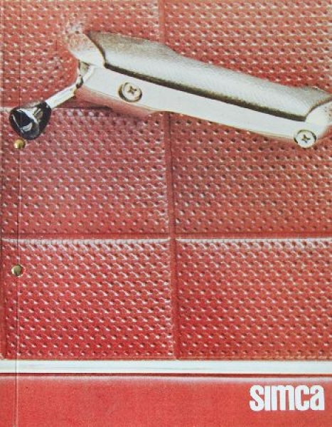 Simca Modelprogram 1965 Dealermap "Argumente" Carbrochure (0778)