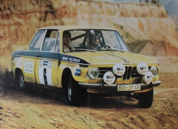 BMW 1602 - 2002 tii Touring Modellprogramm 1974 Automobilprospekt (0780)