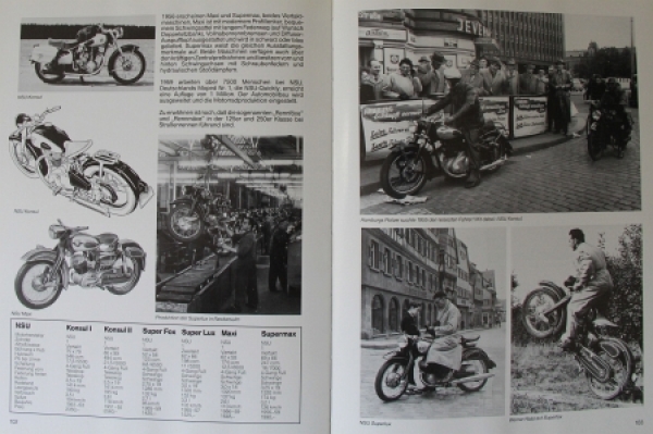 Podzun "Die deutschen Motorraeder der Wirtschaftswunderzeit" Motorbike-History 1989 (0817)