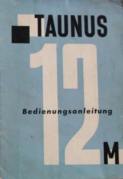 Ford Taunus 12 M 1961 Owner Manual (4086)