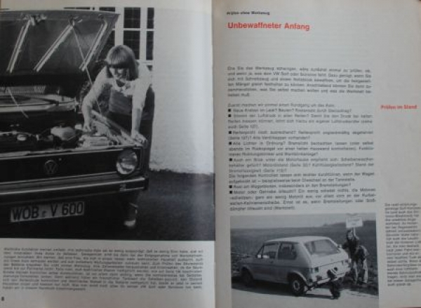Korp "Volkswagen Golf - Scirocco - Jetzt helfe ich mir selbst" 1978 Repair-Handbook Volume 50 (4129)