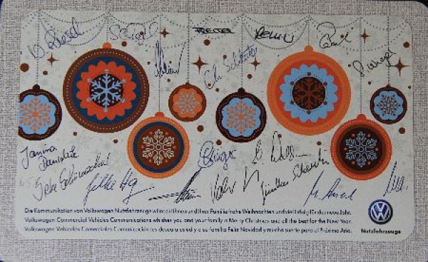 Volkswagen T2 Transporter Camper Breakfastplate 1979 Christmasgreeting (1061)