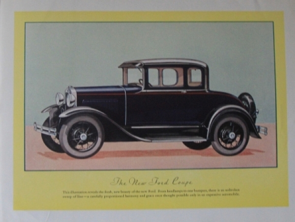 Ford A Modelprogram 1928 "New beauty for the new Ford" Carbrochure (1208)