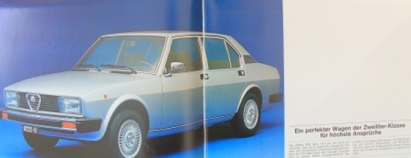 Alfa Romeo Alfetta 2000 Modelprogram 1977 Carbrochure (1267)