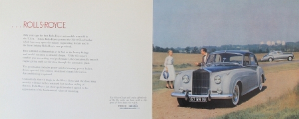 Rolls-Royce Modelprogram 1958 "The magic of a name" Carbrochure (1346)