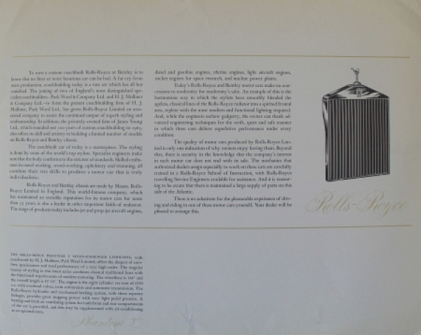 Rolls-Royce Phantom V Modelprogram 1959 Carbrochure (1347)