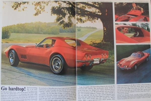 Chevrolet Corvette Modellprogramm 1968 Automobilprospekt (1367)