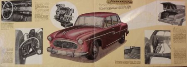 Sachsenring Horch P 240 Modelprogram 1956 Original Carbrochure (1402)