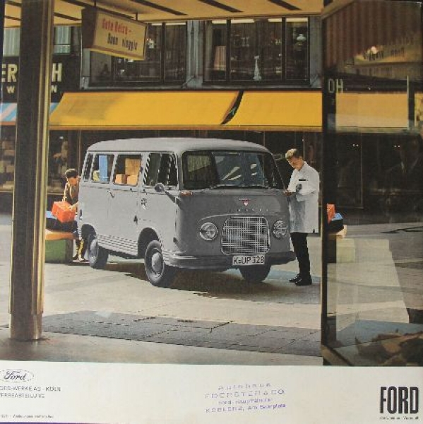 Ford Taunus Transit Modelprogram 1960 Truckbrochure (1519)