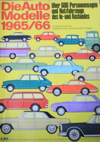 "Die Auto-Modelle Katalog 1965/66" Automobil-Yearbook (8364)