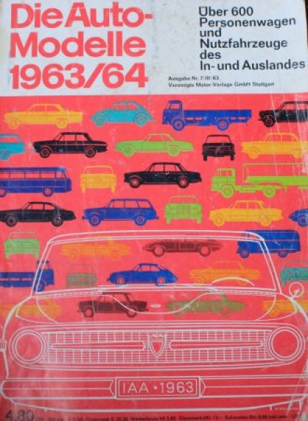 "Die Auto-Modelle Katalog 1963/64" Automobil-Yearbook (0981)