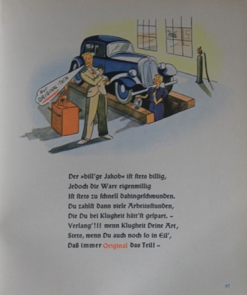 Fechner "Die bunte Auto-Kunde" Vehicletechnic 1936 (1621)