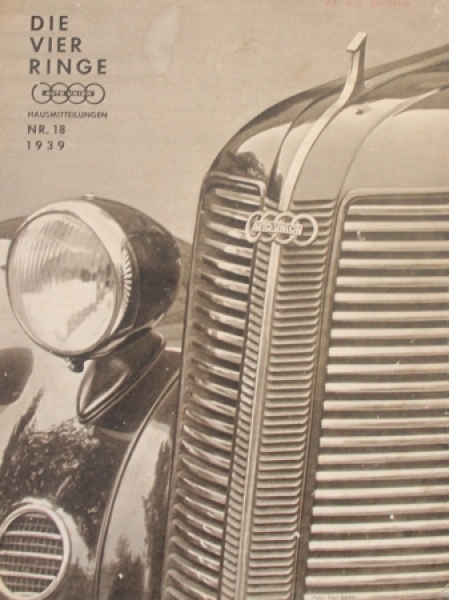 Auto-Union "Die Vier Ringe" Factory-Magazine 1939 (1636)
