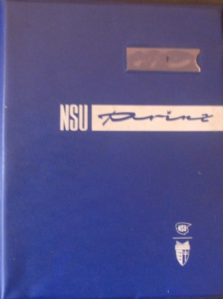 NSU Prinz Dealermap plastic 1958 empty (1746)
