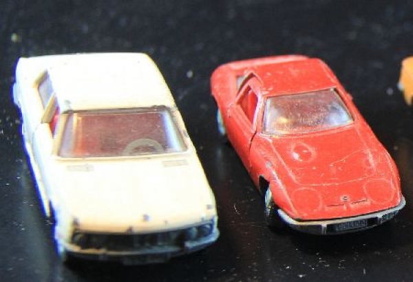 Schuco Lot 1972 five Cars BMW, Ford, Opel, VW DieCast Models (1759)