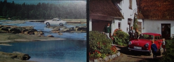 Volkswagen Beetle 1500 four Factory-Postcards 1965 (1770)