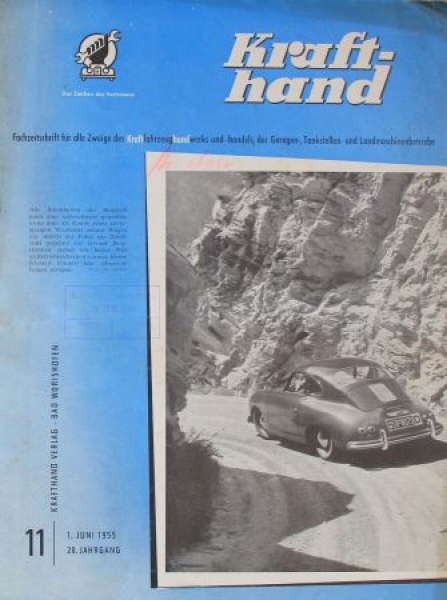"Kraft-Hand" Gasstation-Magazine 1955 Porsche 356 (4442)