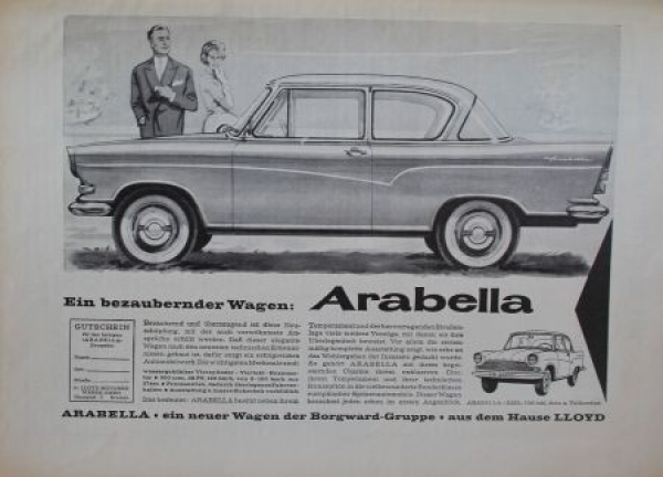 "Auto-Markt" Automobile-Magazine 1959 Borgward-Motiv (4435)