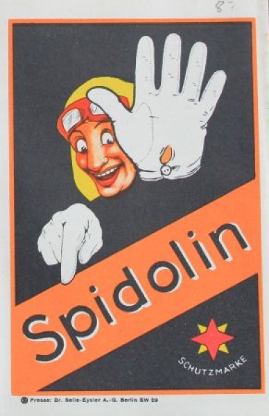 Spidolin Motoroil Advertisingbrochure 1930 "Das Autooel des deutschen Handels" (8781)