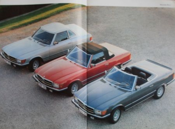 Mercedes-Benz 280 SL - 500 SL Modelprogram 1982 Carbrochure (4475)