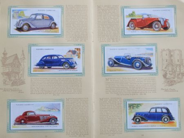 John Player Cigarettes "Album of Motor Cars" Automobile-Scrapbooks 1936 two volumes (4483)