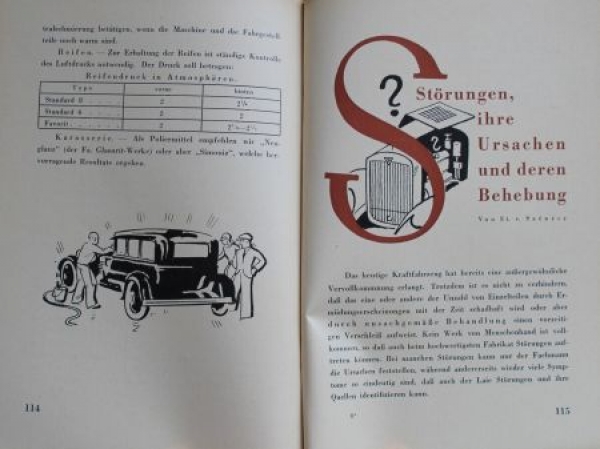 Adler Automobile "Kleiner Ratgeber" 1930 Betriebsanleitung (4490)