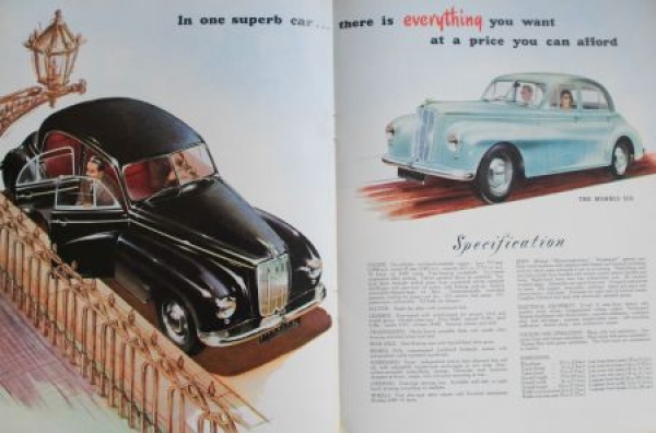 Morris Modelprogram 1951 "Quality first" Carbrochure (4607)