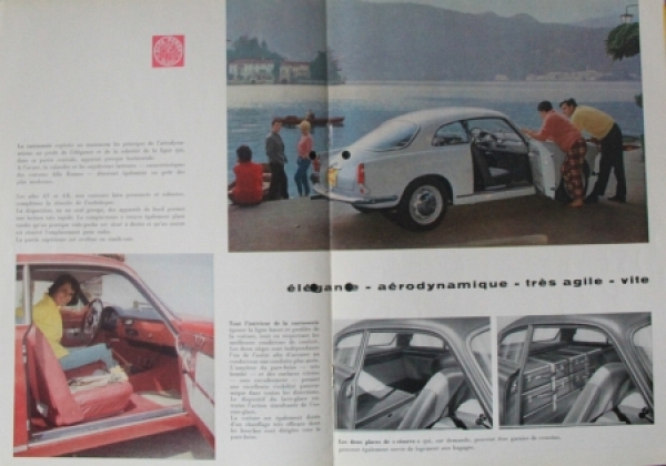 Alfa Romeo Giulietta Sprint Veloce Modelprogram 1960 Carbrochure (1919)