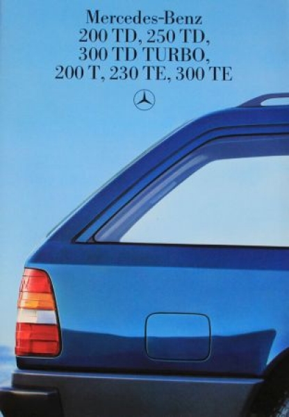 Mercedes-Benz 200 TD - 300 TE Modelprogram 1990 Carbrochure (4623)