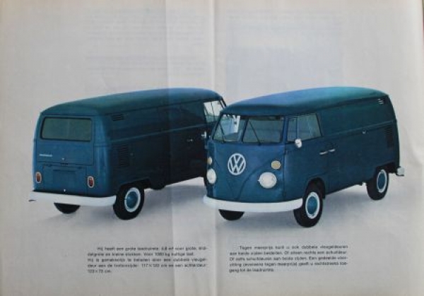 Volkswagen T1 Transporter Modellprogramm 1965  Automobilprospekt (4640)