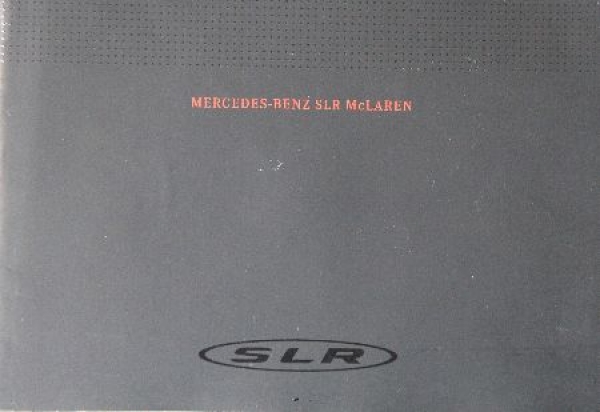 Mercedes-Benz McLaren SLR Modelprogram 2003 Carbrochure (1948)